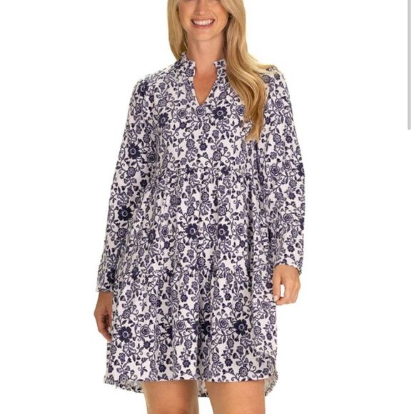 Duffield Lane The Fiona Dress in Morning Glory L NWT - Picture 1 of 6